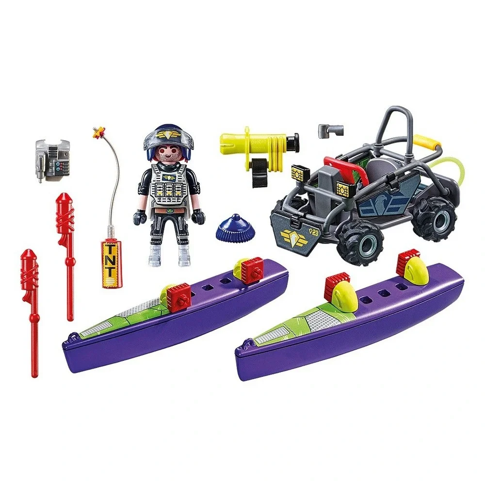 Playmobil City Action Tactical Unit‎ Multi-Terrain Quad Building Set NEW #71147